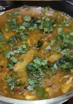 A picture of Oil free Kathal Lal masoor dal.