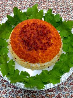 عکسی از دستور ته چین مرغ بدون تخم مرغ