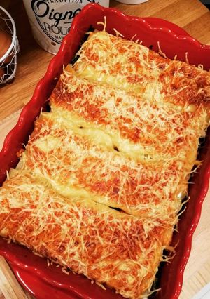 Une photo de Lasagne au saumon et épinards