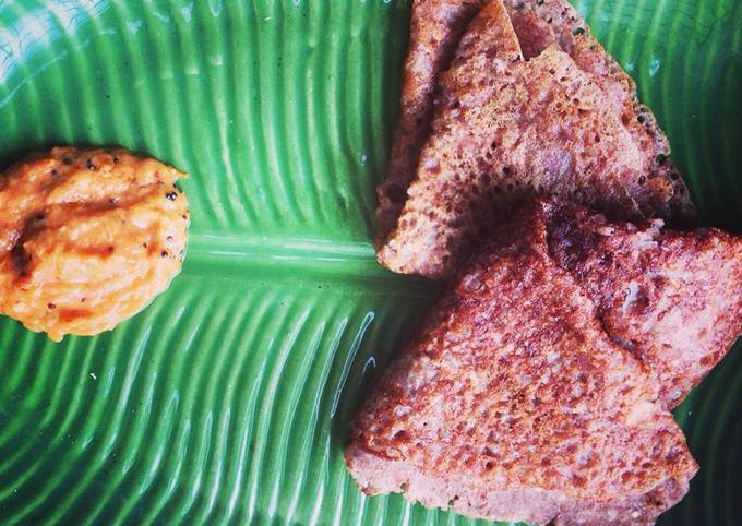 Instant Ragi and oats Dosa