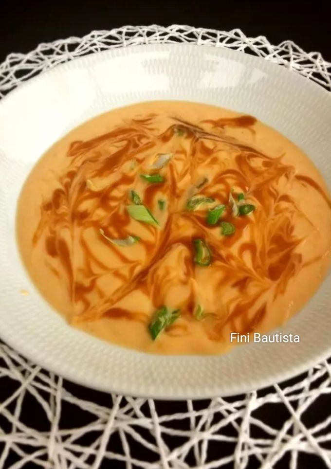 Una foto de Crema de coliflor