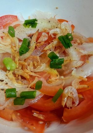 Hình của món Salad dầu giấm trộn tép khô.