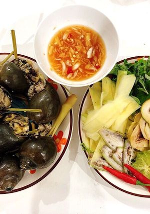 Hình của món Ốc nhồi thịt.