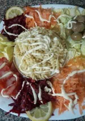 Une photo de Salade varié aux torsades