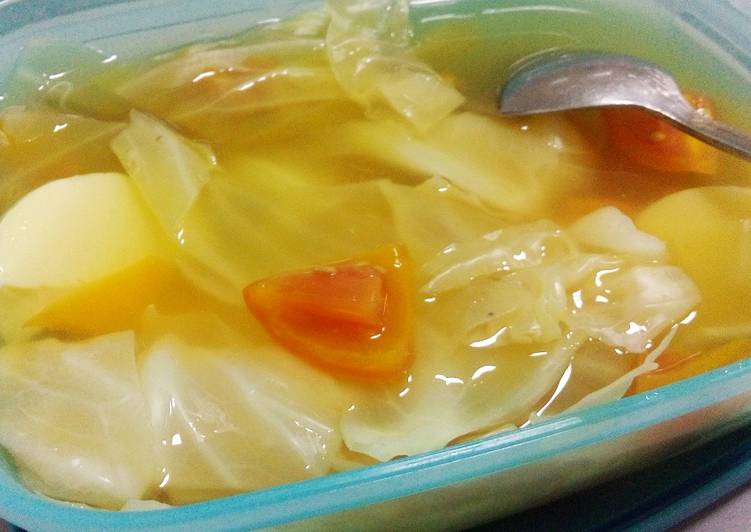 Resep: Sup Tomat Kol Tofu Telur (Eat Clean) Bunda Pasti Bisa