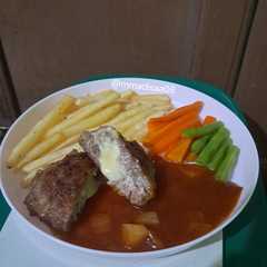 Japanese Beef Hamburg Cheese Melt Steak-レシピのメイン写真