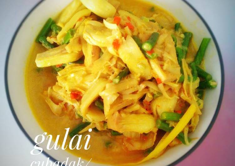 Langkah Mudah untuk mengolah Gulai Cubadak/ Gulai Nangka ala R.M Padang yang simpel