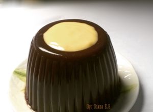 Foto resep Puding Coklat Agarasa simple dgn Vla vanila