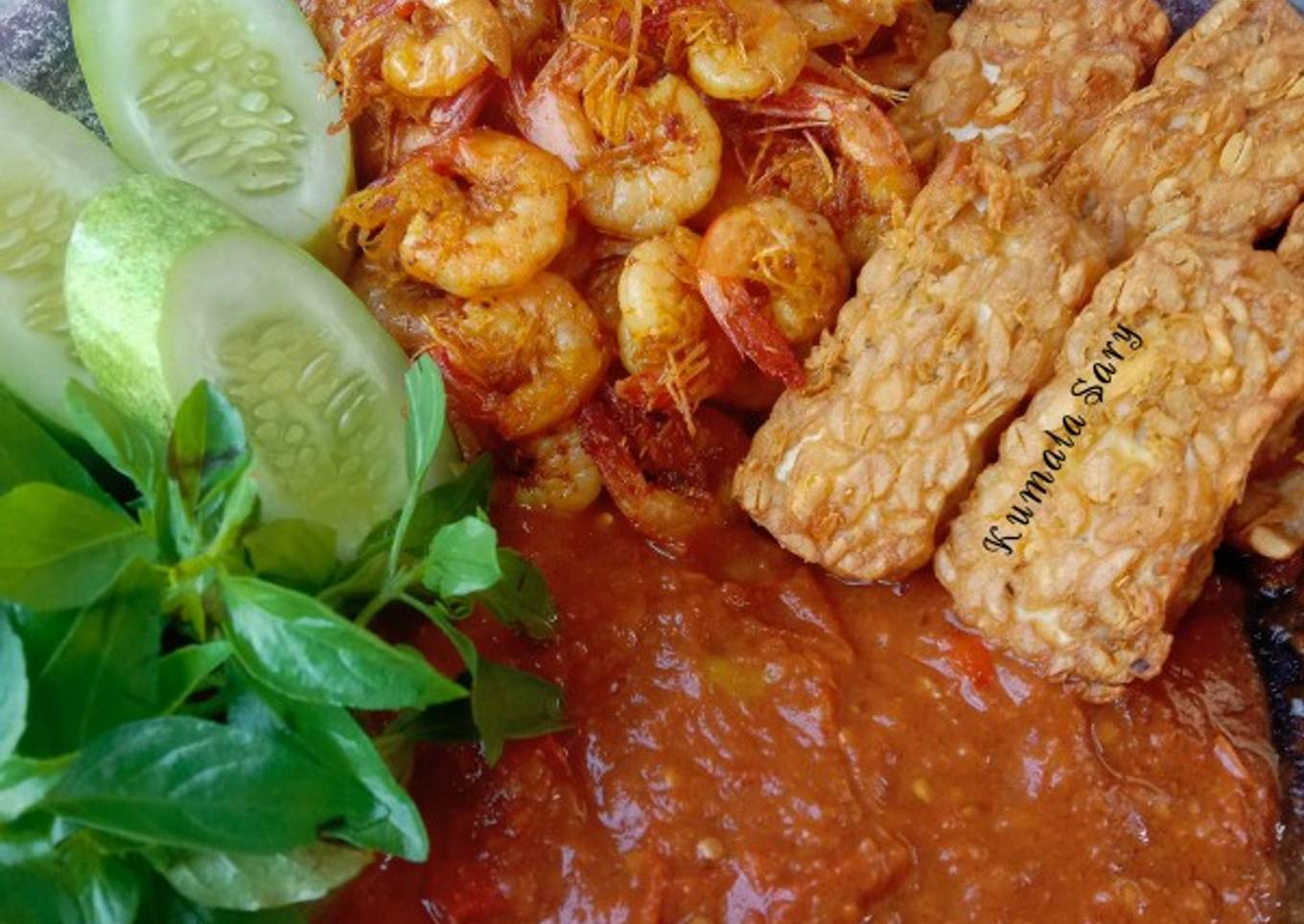 Lalapan Udang Goreng