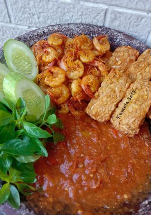 Foto resep Lalapan Udang Goreng