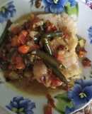Рыба тушеная с овощами