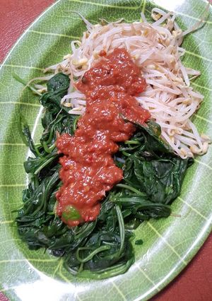 Foto resep Plecing kangkung dan toge