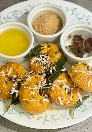 A picture of Leftover Rice 🍚 Lauki & Veggie 🥗 Wala Ring Dhokla / Muthiya - Zero Waste, Full Taste!!.