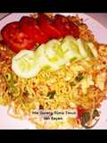 Mie Goreng Tumis Timun dan Bayam