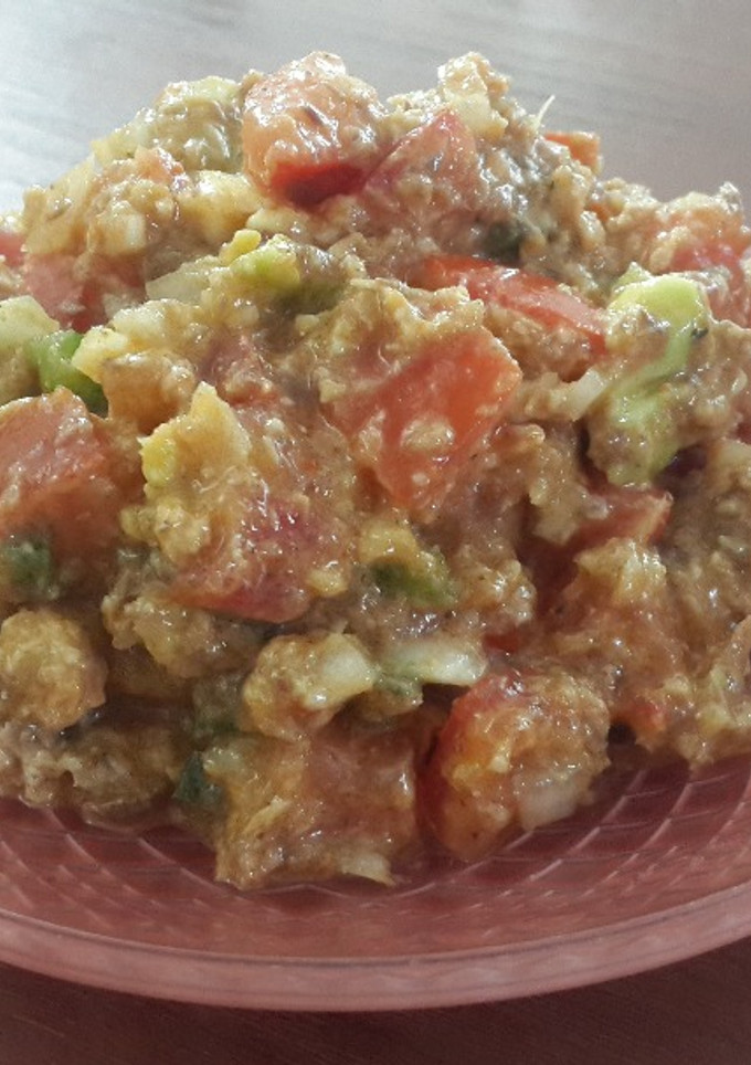 Una foto de Ensalada de sardina cero grasa