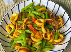 Gambar Tumis Sotong & Buncis