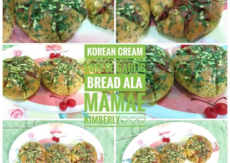 Korean Cream Cheese Garlic Bread