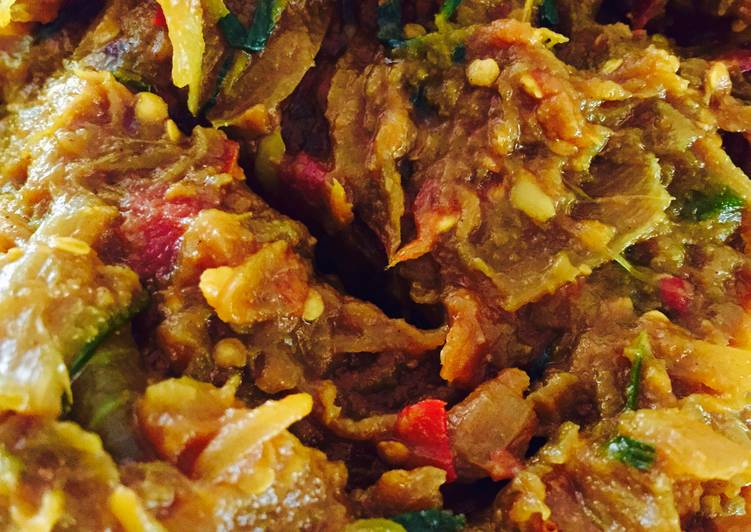 Recipe of Perfect Baingan Bhartha (Oven roasted)