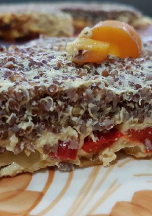 Foto principal de Pastel de quinoa roja con verduras y manzana!!!