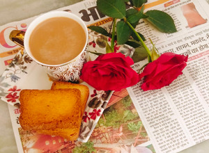 A picture of Masala TEA / masala chai.