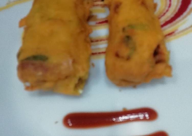 Simple Way to Prepare Homemade Rolled Sandwich Pakora