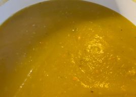 Caldo de batata salsa