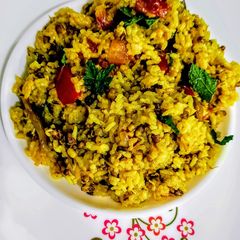 A picture of Sprouted Moong Daal Rice.