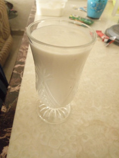 A picture of Apple milk shake.