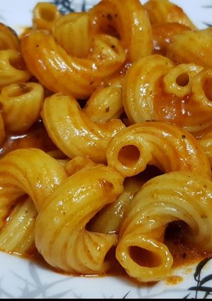 صورة لوصفة معكرونه بصوص الطماطم 🍅