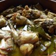 Conejo con ajo y romero