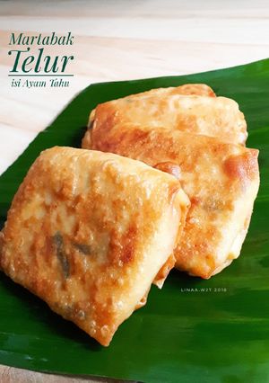Foto resep Martabak Telur isi Ayam Tahu