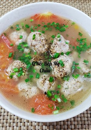 Hình của món Canh riêu tép khô.