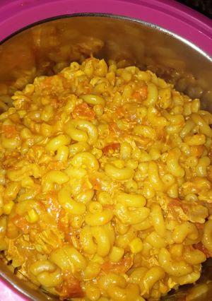 صورة لوصفة معكرونة دجاج 🤤