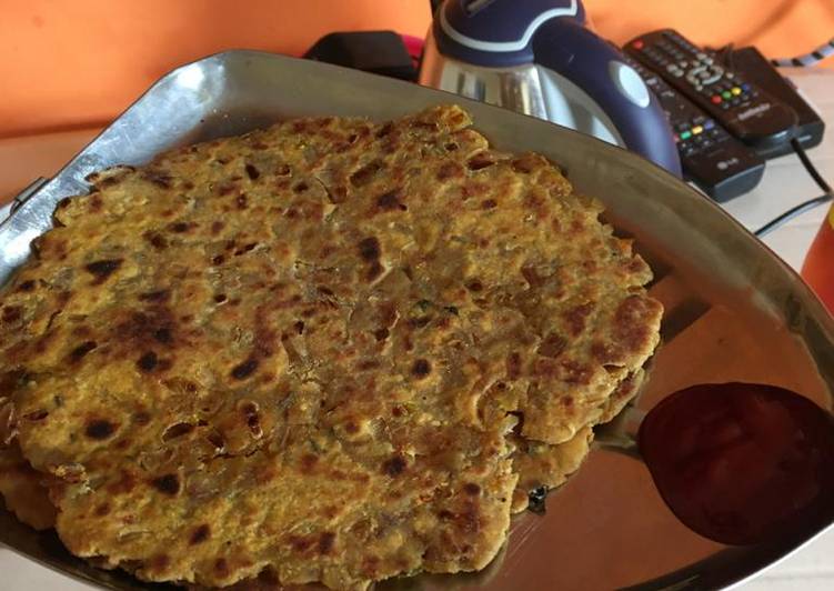 Step-by-Step Guide to Prepare Any-night-of-the-week Onion tomato paratha