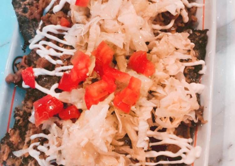 Cemilan Nori / seaweed / rumput Laut goreng Crispy