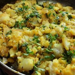 A picture of Potato bhaji.