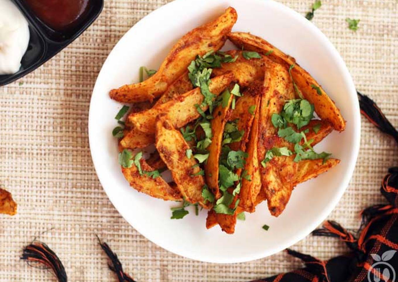 Spicy Potato Wedges Recipe | How To Make Indian Style Spicy Potato Wedges
