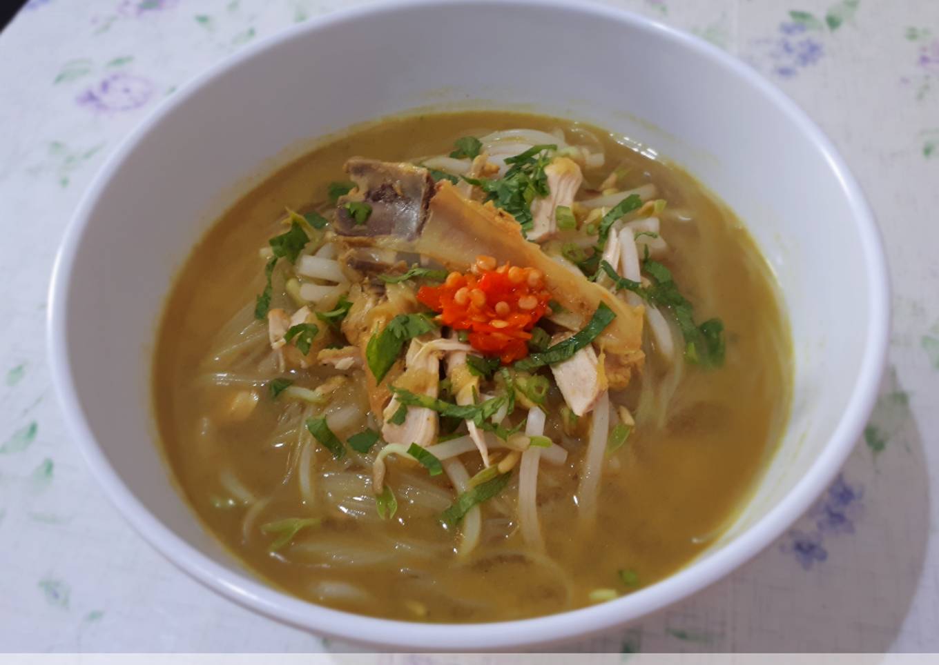 Soto Ayam + Sambel