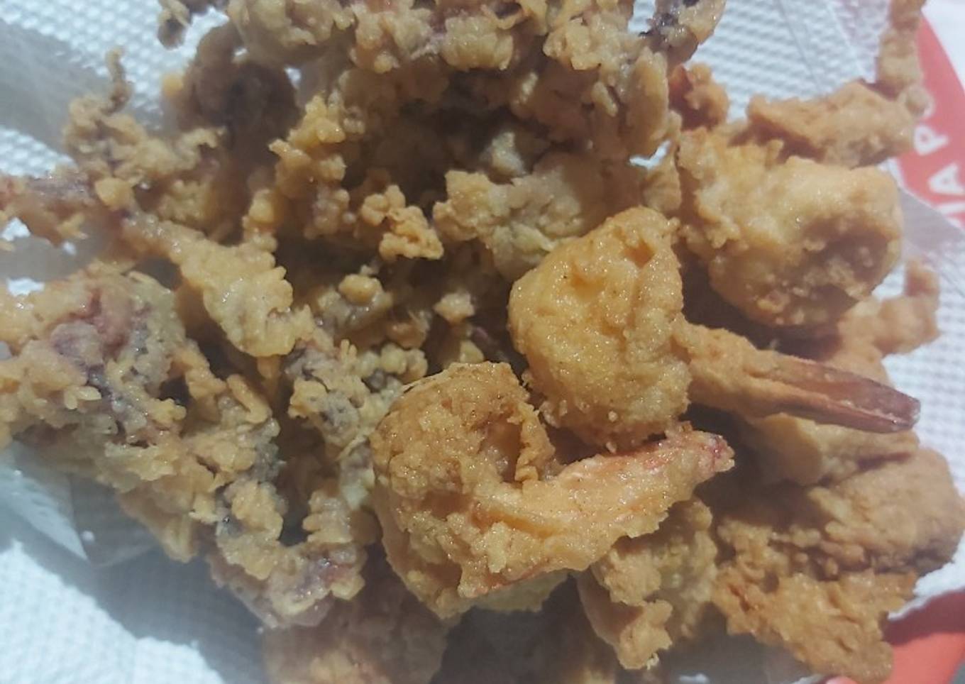 Cumi dan udang goreng tepung crispy...SIMPLE NO RIBET
