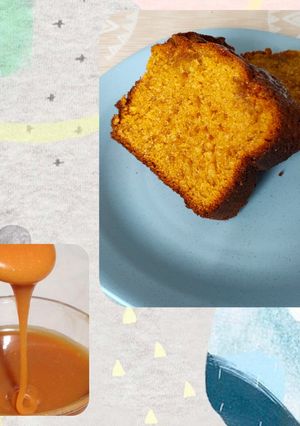Une photo de Cake au caramel beurre salé