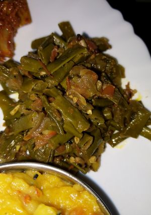 A picture of Long beans curry.