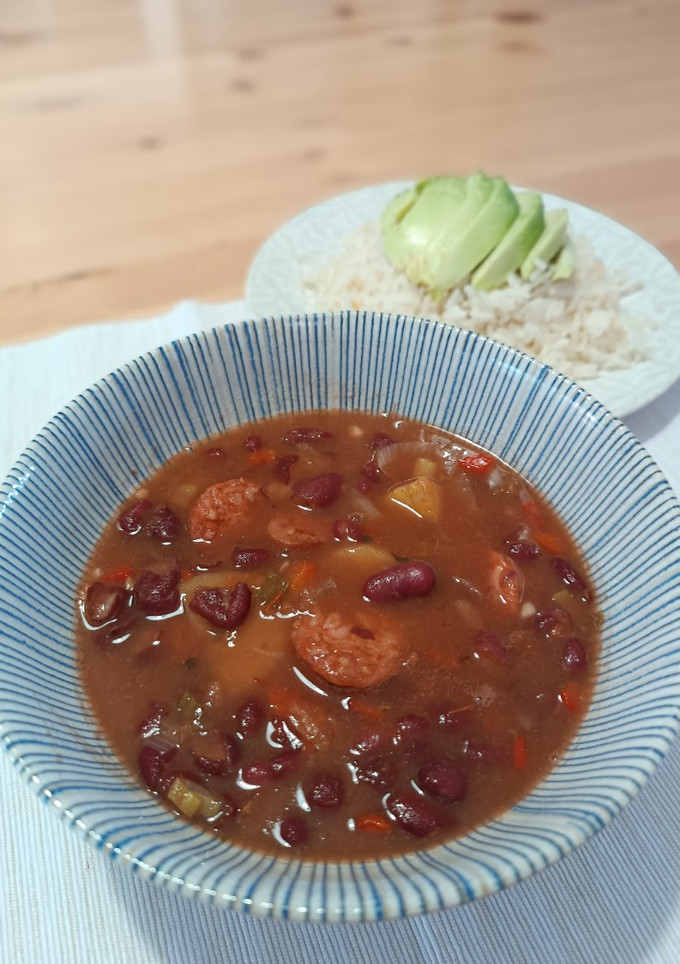 Una foto de Frijoles rancheros colombianos