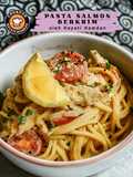 Pasta Salmon Berkrim (Creamy Salmon Pasta)