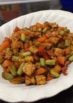 Foto resep Tumis tempe, wortel dan buncis 😍