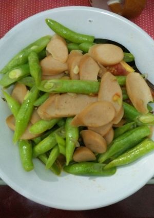 Foto resep Tumis sosis buncis #bikinramadhanberkesan