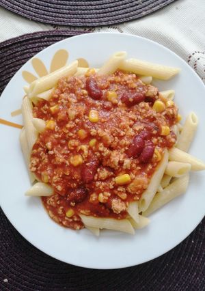 Chilis bab recept fotója