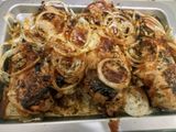 Dada ayam saus barbeque