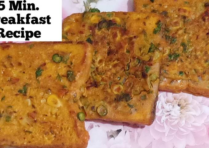 5 Min Quick Recipe || Healthy Mix Vegetable Toast || Recipe