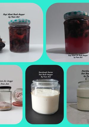 Foto resep Ragi Alami Air Buah Anggur/ Sourdough Starter dari Buah Anggur