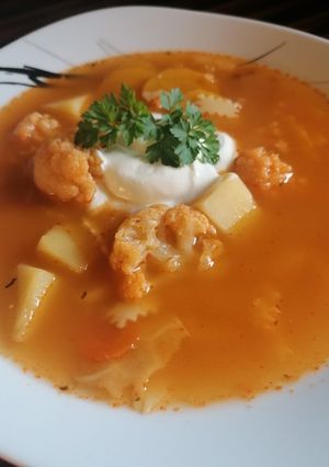 Karfiolleves recept fotója